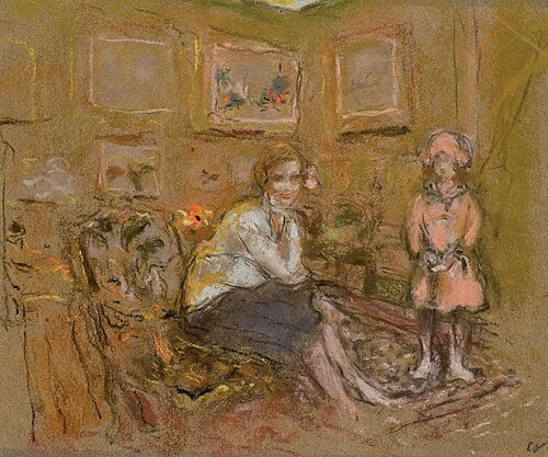 Madame Gaston Lévy and her daughter, 1929, Édouard Vuillard