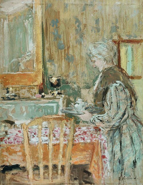 La mère de l'artiste servant le thé, 1900, Édouard Vuillard