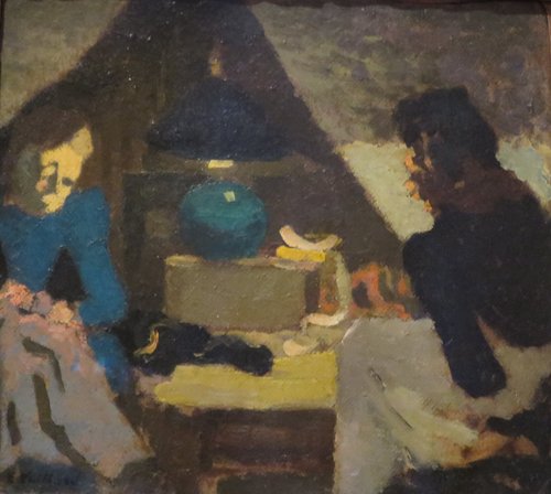 Deux couturières sous la lampe, 1891, Édouard Vuillard