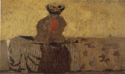 Femme à la cravate rouge (Misia ?), 1900, Édouard Vuillard