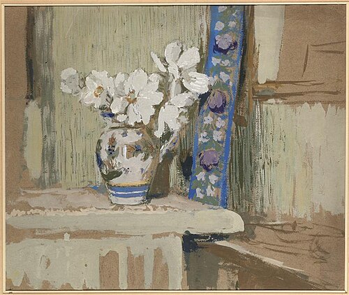Bouquet d'anémones blanches, 1909, Édouard Vuillard