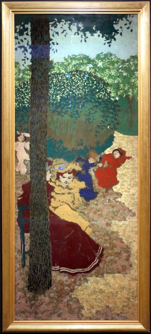 Jardins publics : fillettes jouant, 1894, Édouard Vuillard