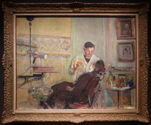 Dr. George Viau in his dental office, 1914, Édouard Vuillard
