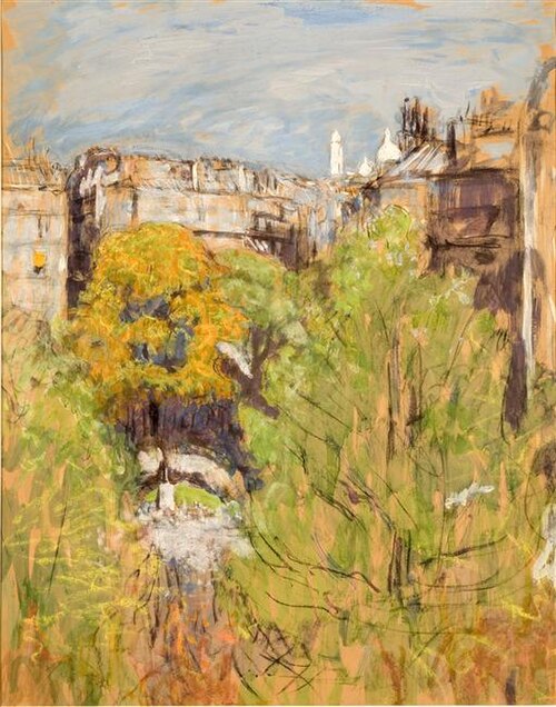 Le Sacré-Cœur vu de l'appartement de l'artiste, place Vintimille, 1930, Édouard Vuillard