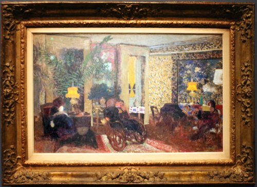 The living room with three lamps, rue saint-florentin, 1899, Édouard Vuillard