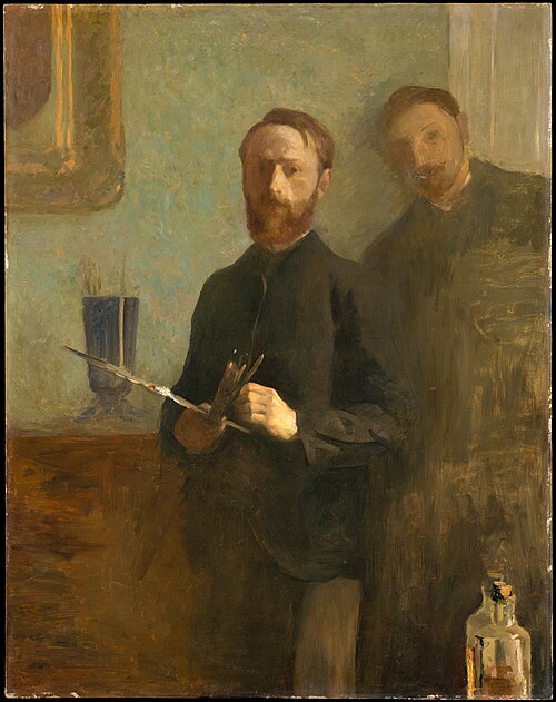 Self-Portrait with Waroquy, 1889, Édouard Vuillard