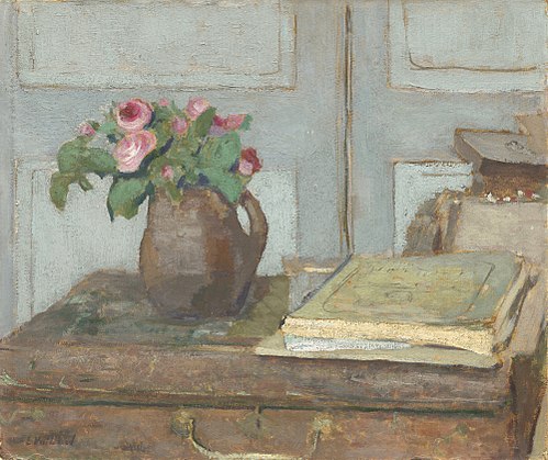The Artist's Paint Box and Moss Roses, 1898, Édouard Vuillard