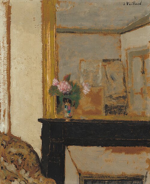 Vase of Flowers on a Mantelpiece, 1900, Édouard Vuillard