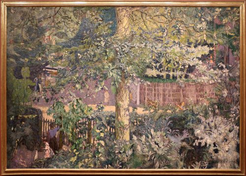 Foliage—Oak Tree and Fruit Seller, 1918, Édouard Vuillard