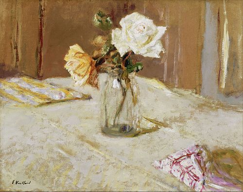 Roses in a Glass Vase, 1919, Édouard Vuillard