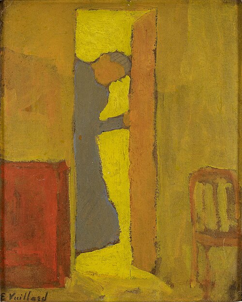 La Mère de l'artiste ouvrant une porte, 1886, Édouard Vuillard