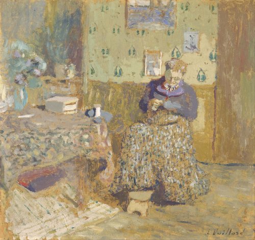 Madame Vuillard Sewing, 1920, Édouard Vuillard