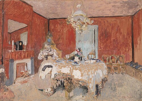 Madame Vuillard dans la salle à manger à Villerville, 1902, Édouard Vuillard