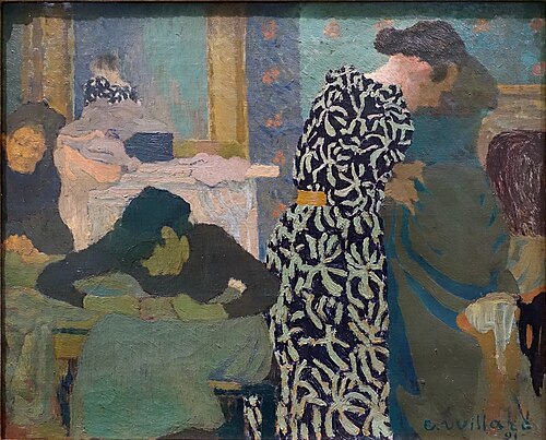 La robe à ramages, 1891, Édouard Vuillard
