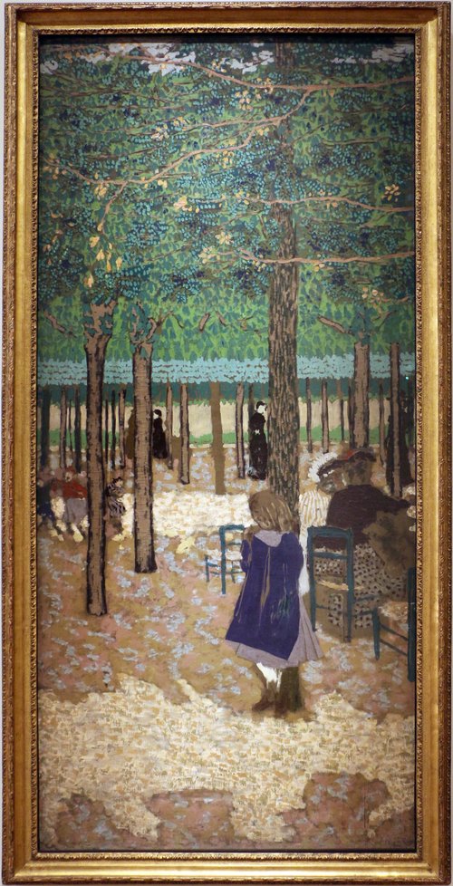 Sous les arbres d'un jardin public, 1894, Édouard Vuillard