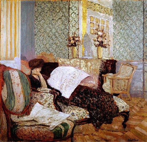 Misia dans sa chaise longue, 1900, Édouard Vuillard