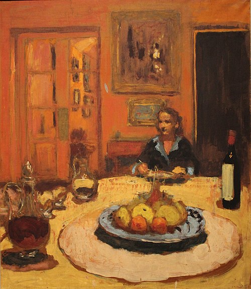 Lulu dans la salle à manger, rue de Naples, 1935, Édouard Vuillard