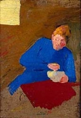 Femme en bleu, 1891, Édouard Vuillard