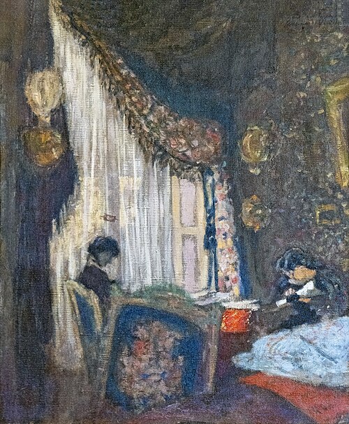 Madame Hessel à sa fenêtre, , Édouard Vuillard