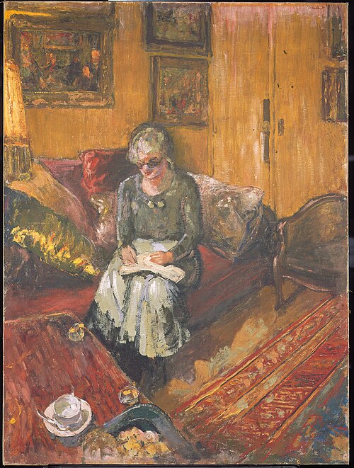 Madame Hessel dans le boudoir, rue de Naples, 1935, Édouard Vuillard