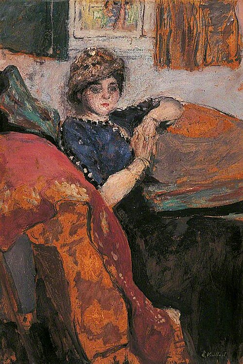 Mlle Nathanson in the Artist's Studio, 1912, Édouard Vuillard