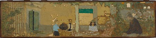 Dans le jardin chez Vallotton, 1900, Édouard Vuillard