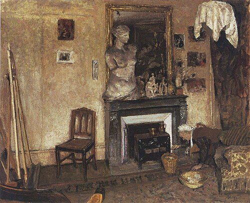 Madame Vuillard allume le mirus, 1924, Édouard Vuillard