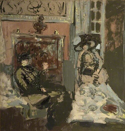 Ladies visiting at Tea Time, Les Pavillions, 1910, Édouard Vuillard