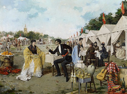 At the Fair., 1886, Rafael Arroyo Fernández