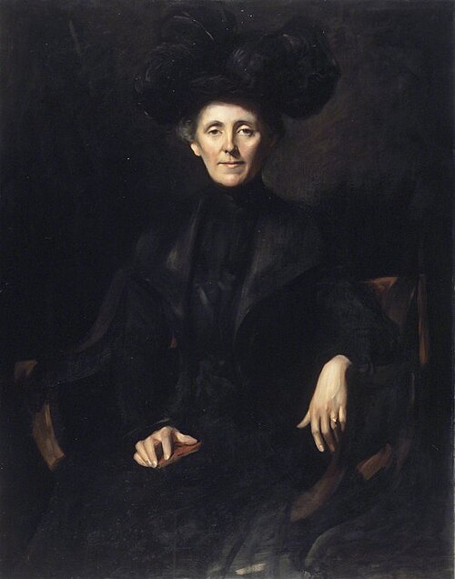 Lady in Black, 1901, Emil Fuchs