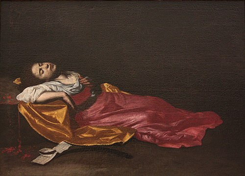 Sainte Cécile martyre, 1630, Francesco Guarino