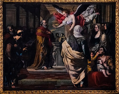 Annuncio a Zaccaria, 1637, Francesco Guarino