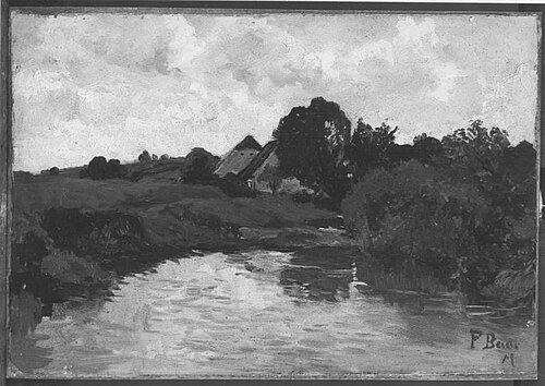 Am Dorfweiher, 1880, Fritz Baer