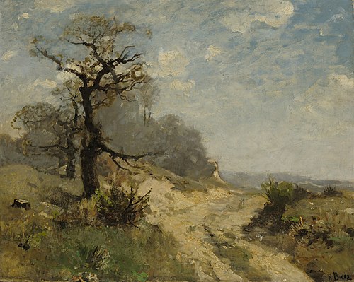 Landschaft mit Weg, , Fritz Baer