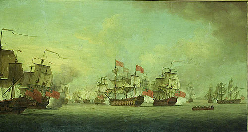 Knowles's Action off Havana, 1758, Thomas Craskell