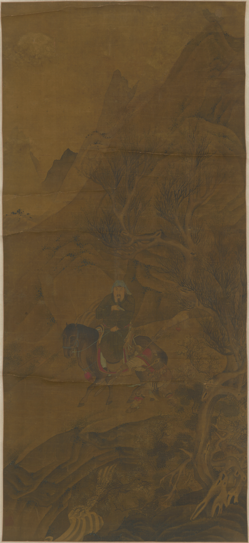汪乔关羽单骑图轴, , Wang Qiao