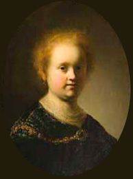 Portrait of Leisbeth van Rijn, 1633, Isaac de Jouderville