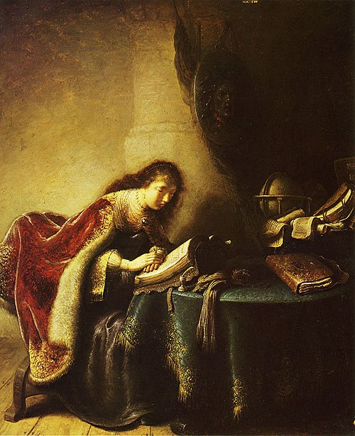 Minerva reading, 1630, Isaac de Jouderville