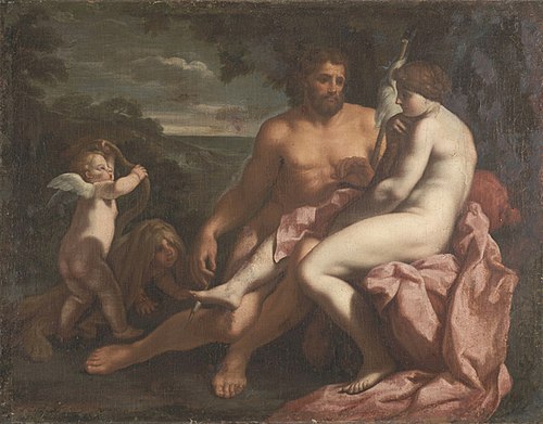 Herkules und Omphale, , Carlo Cignani