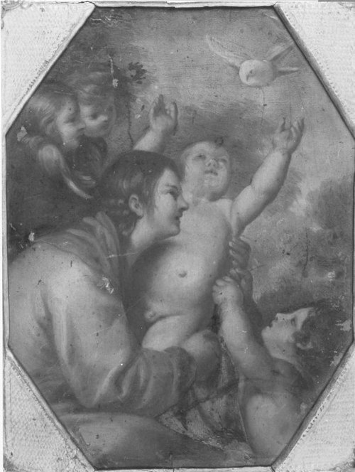 Maria mit Kind und Johannesknaben, 1673, Carlo Cignani
