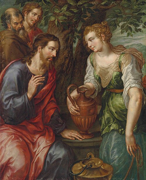 Christ and the Woman of Samaria, 1614, Hendrick de Clerck
