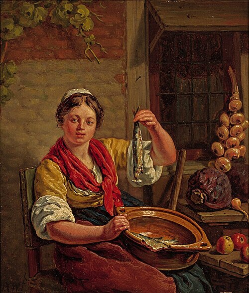 The herring seller, 1823, Pieter Christoffel Wonder