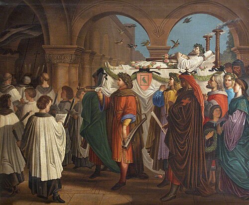 The Funeral of Walter von Vogelweide, , Friedrich Arnold