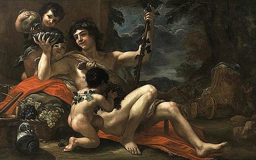 Bacchus with Attendant Putti, 1670, Baldassare Franceschini