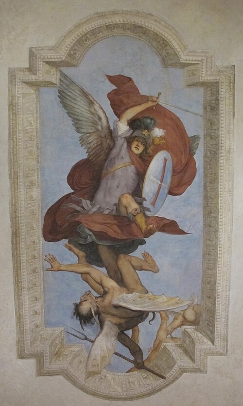 Saint Michael beats the Devil, , Baldassare Franceschini