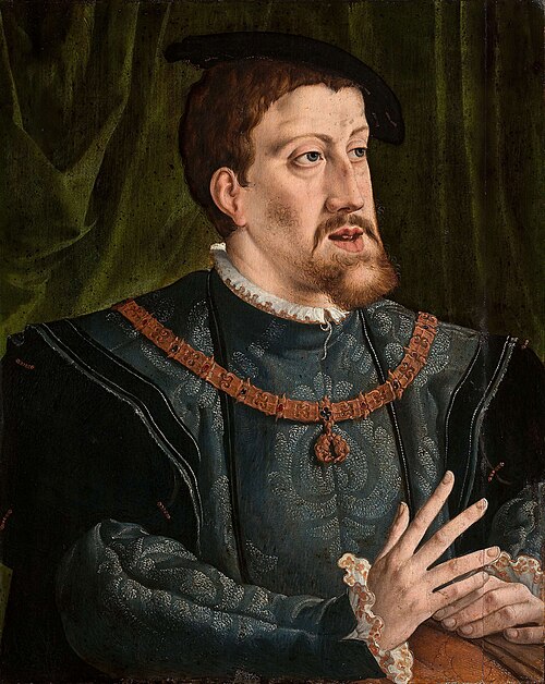 Portrait of Charles V, Holy Roman Emperor (1500-1558), 1600, Jan Cornelisz Vermeyen