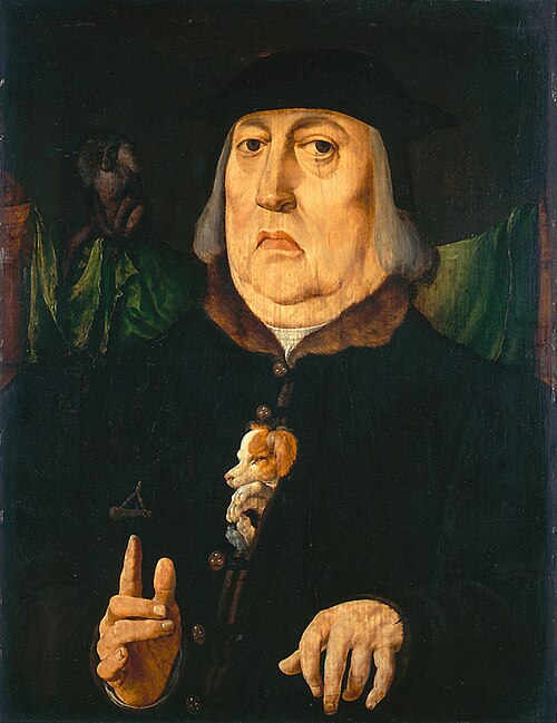 Portrait of a man, possibly Herman van Gouda, 1547, Jan Cornelisz Vermeyen