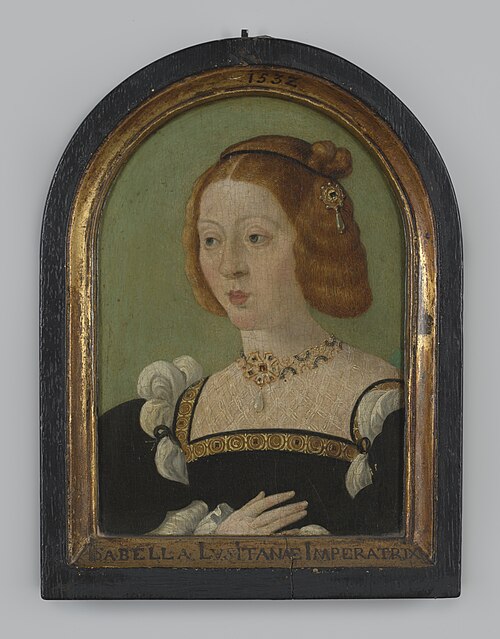 Portret "Isabella van Portugal" op hout, kopie naar Jan Cornelisz Vermeyen, circa 1532, 1532, Jan Cornelisz Vermeyen