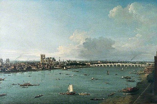 Westminster from the River, London, , Antonio Joli