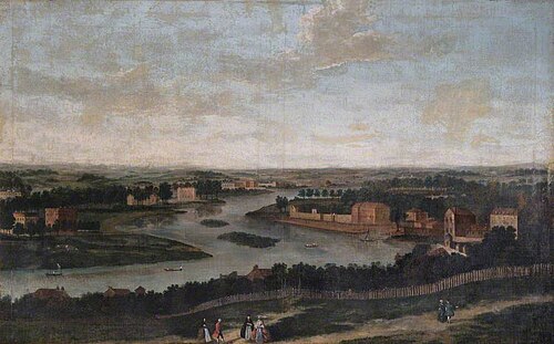 View from Richmond Hill, Surrey, Looking North West, , Antonio Joli